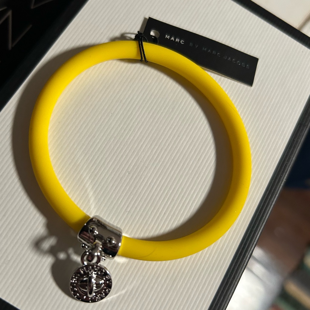 Marc By Marc Jacobs Yellow Elastic Charm Bracelet 35$